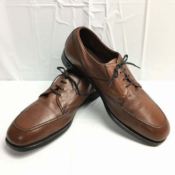 HI-TEST/70s-80s/Vintage【サイズ9.5D/27.0-27.5】USAS Z41.1-1967/75/スチールトゥ/オックスフォードシューズ/Uチップ/茶/管NO.WZE-117拍卖