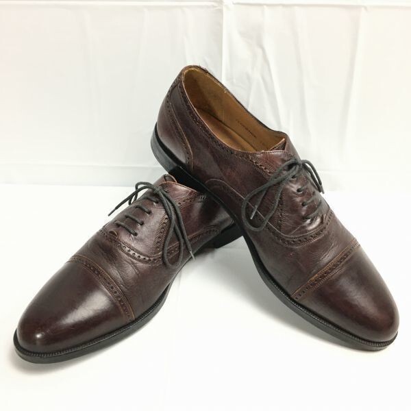80s-90s?/Vintage★MEZLAN/メスラン/FLORENCEモデル【10.5M/28.0-28.5/茶】キャップトゥ/ビジネスシューズ/管NO.WZC-166拍卖