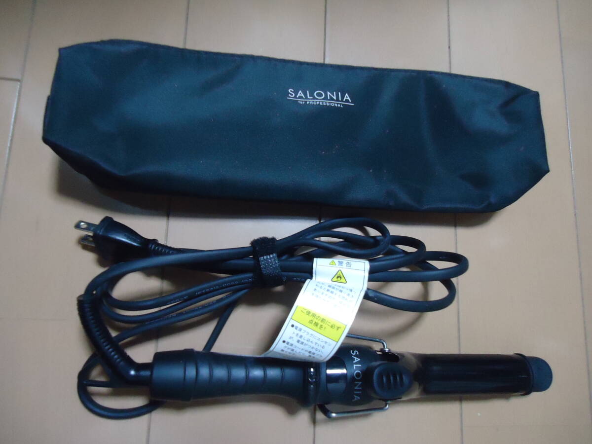 SALONIA サロニア ヘアアイロン SL-011CB ブラック 動作確認済 拍卖