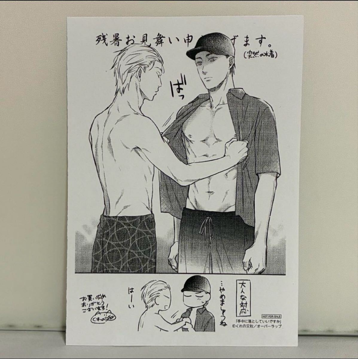 手中に落としていいですか 購入特典 ペーパー拍卖