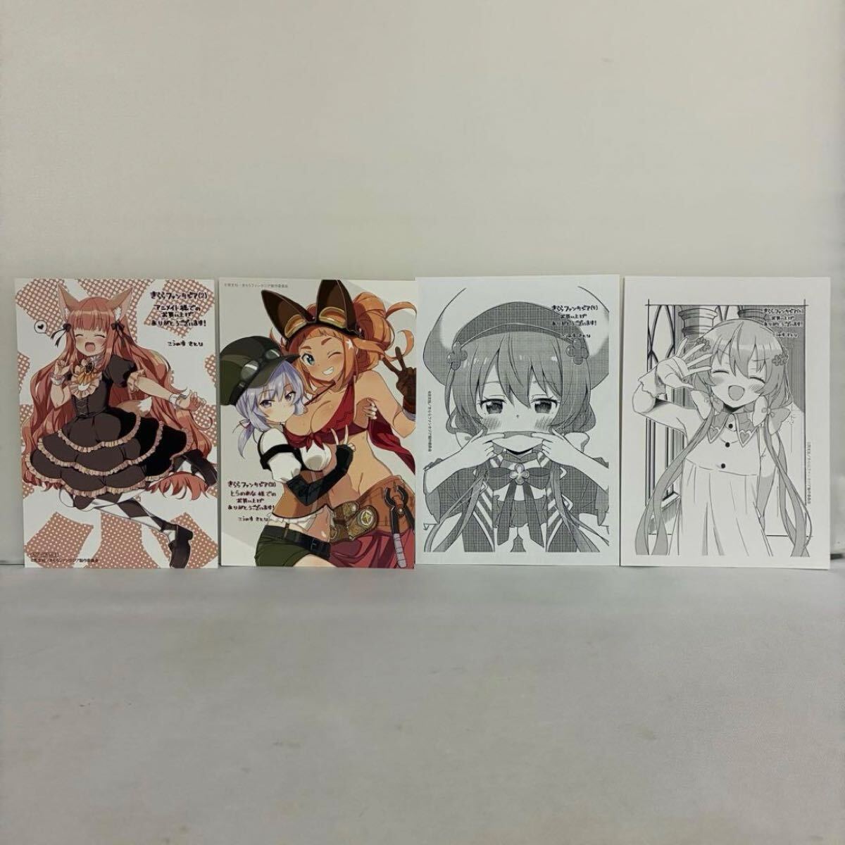 きららファンタジア 購入特典 ポストカード 2枚、ペーパー 2枚拍卖