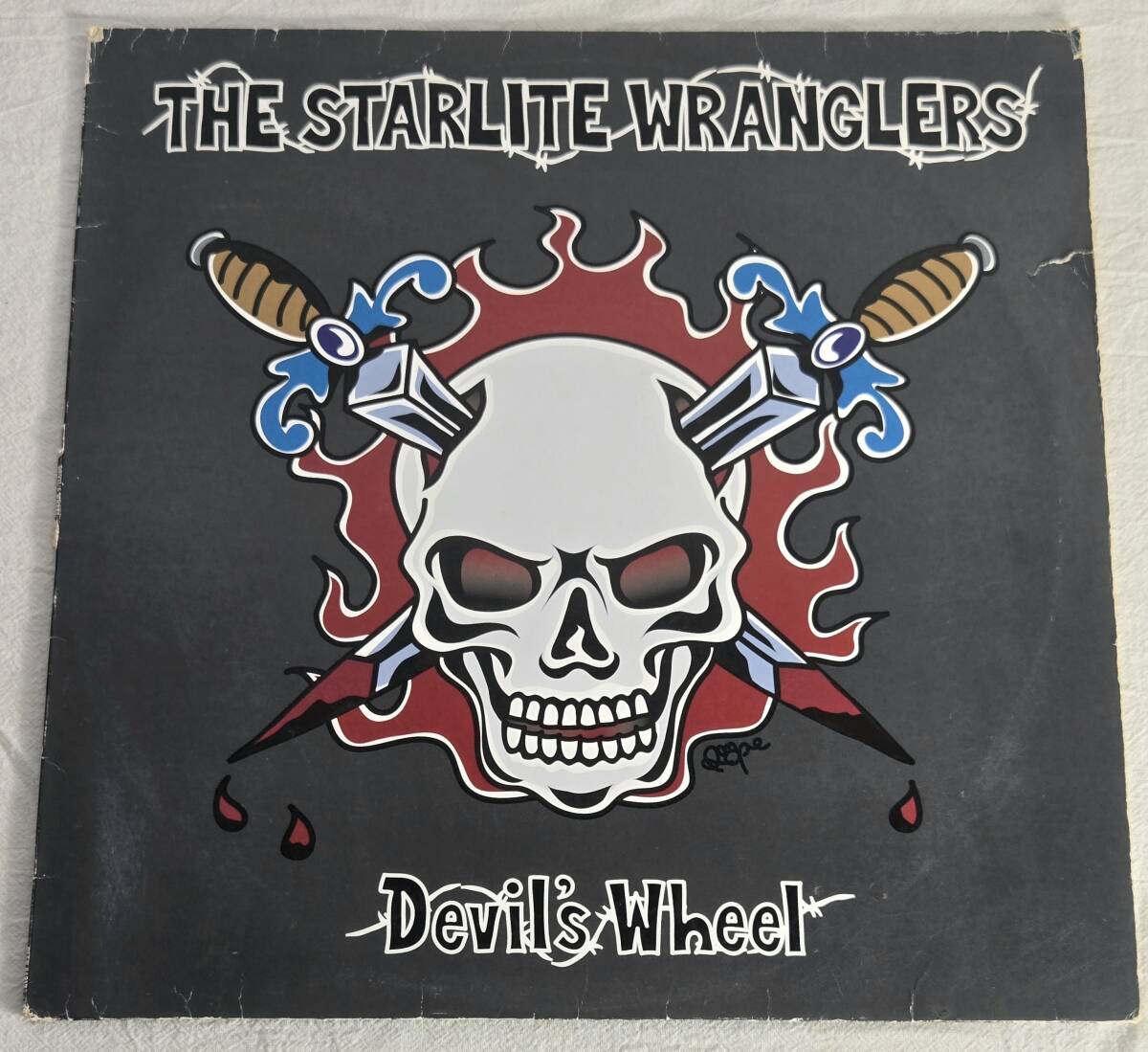 ★レア!1ST LPレコード★THE STARLITE WRANGLERS Devil’s Wheel スターライトラングラーズ Crazy Love サイコビリー ロカビリー拍卖