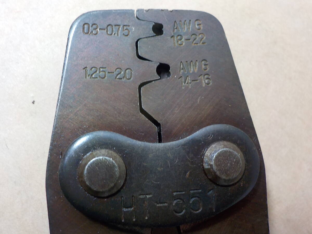 d592★圧着工具 HT-551 メーカー不明 圧着ペンチ拍卖