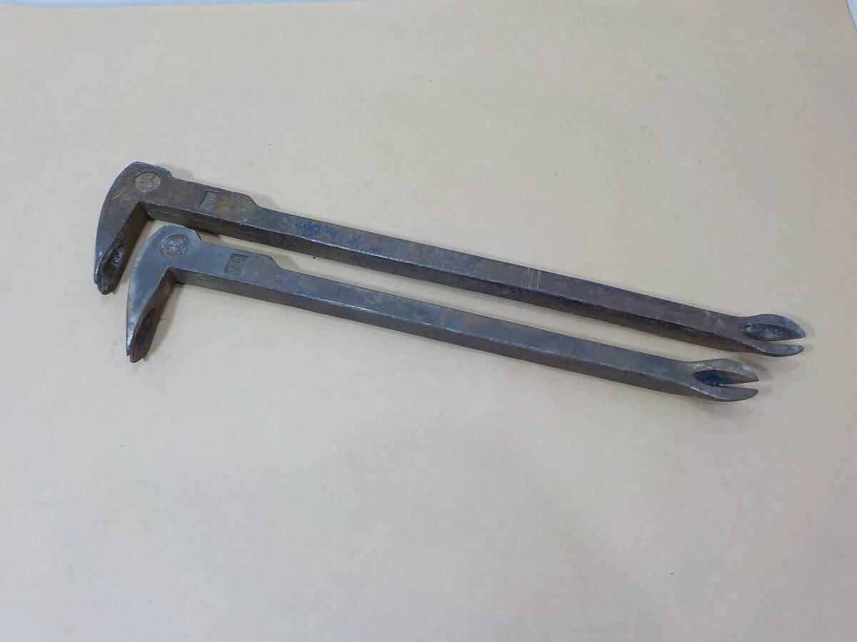 d248★ニワトリ印バール2個まとめて 300mm 360mm拍卖