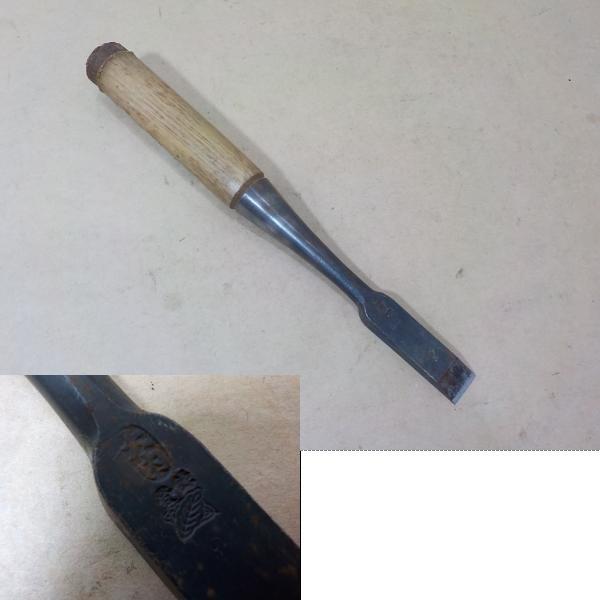 d107★大内 約15mm 鑿 のみ拍卖