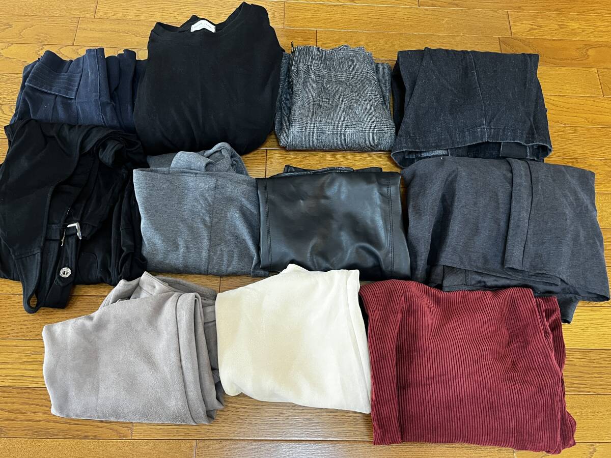 ★即決★冬物★ハイティーンから20代前半 レディース Mサイズ/スカート/ジャンパースカート/パンツ/サロペット/ワンピース/11着 まとめて★拍卖