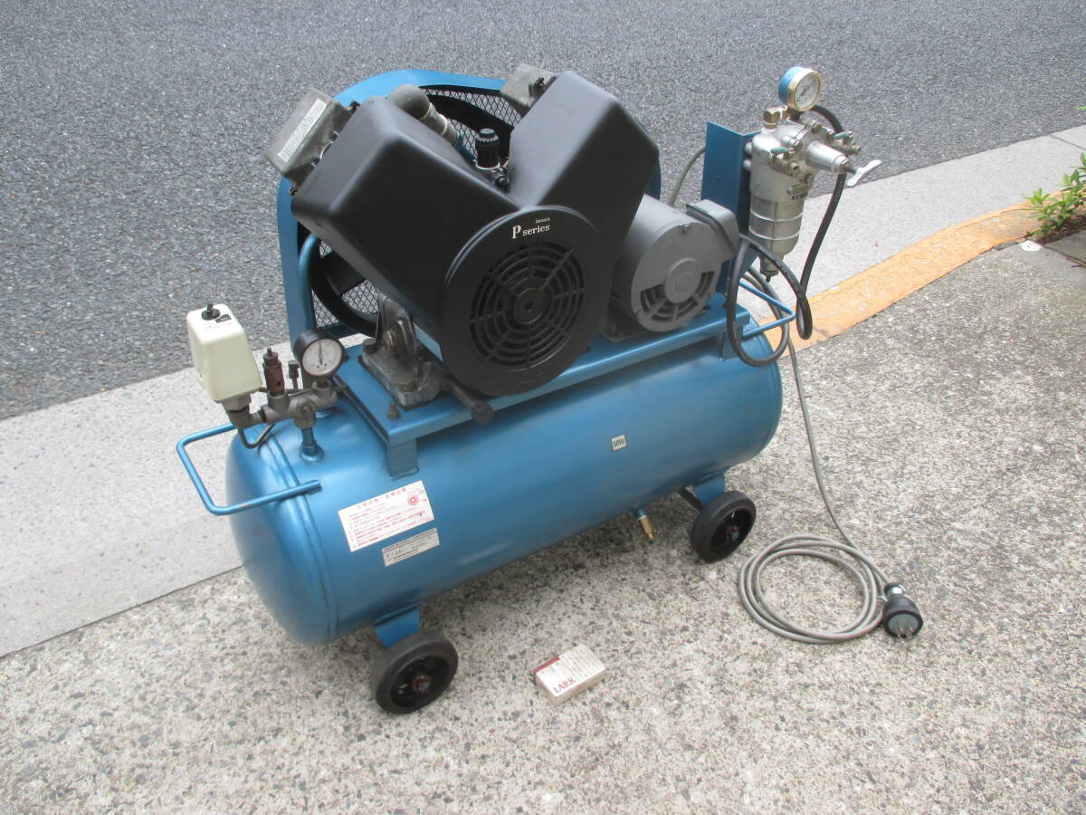 v398★即決!岩田コンプレッサー200V1.5kw50hz(2馬力)動作良好!拍卖
