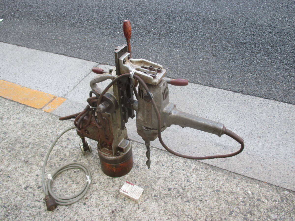 v408★日東 アトラ 磁気ドリルプレス NSー3 100V・磁気ボール盤拍卖