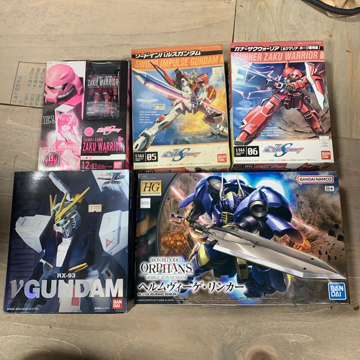 【S.T196】ガンダム プラモデル フィギュア 5セットまとめ売り  HG 未組立 ガンプラ BANDAI 機動戦士ガンダム拍卖