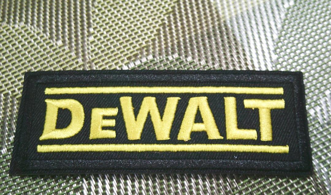 《黒黄DW長方形》車魂■新品 デウォルト DEWALT 刺繍ワッペン(パッチ)■■激シブ■DIY 工具 アメリカ 拍卖