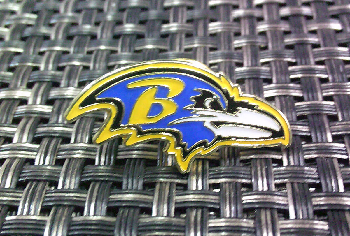 《PN紫鴉BR》新品 NFL ボルチモア・レイブンズ Baltimore Ravens ワタリガラス ピンバッジ■アメリカンフットボール ◎アメリカ アメフト拍卖