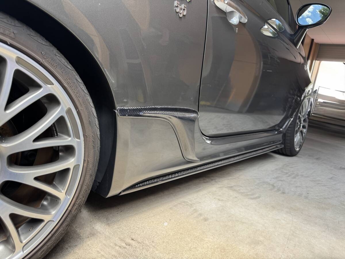 FIAT フィアット 500 アバルト 前期&後期型用 カーボンリアフェンダーダクトset アウトレット品拍卖