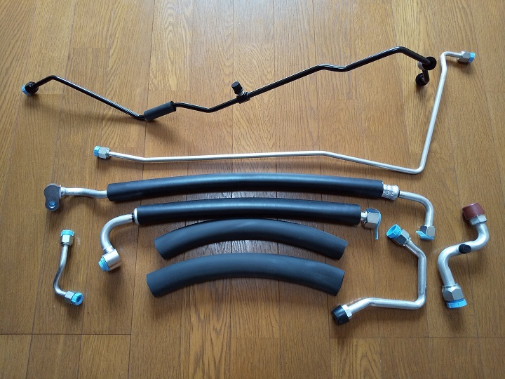 AE86 レビン トレノ 後期用 エアコンホース 配管セット 純正 新品 クーラー TRUENO LEVIN パイプ ホース ディスチャージホース拍卖