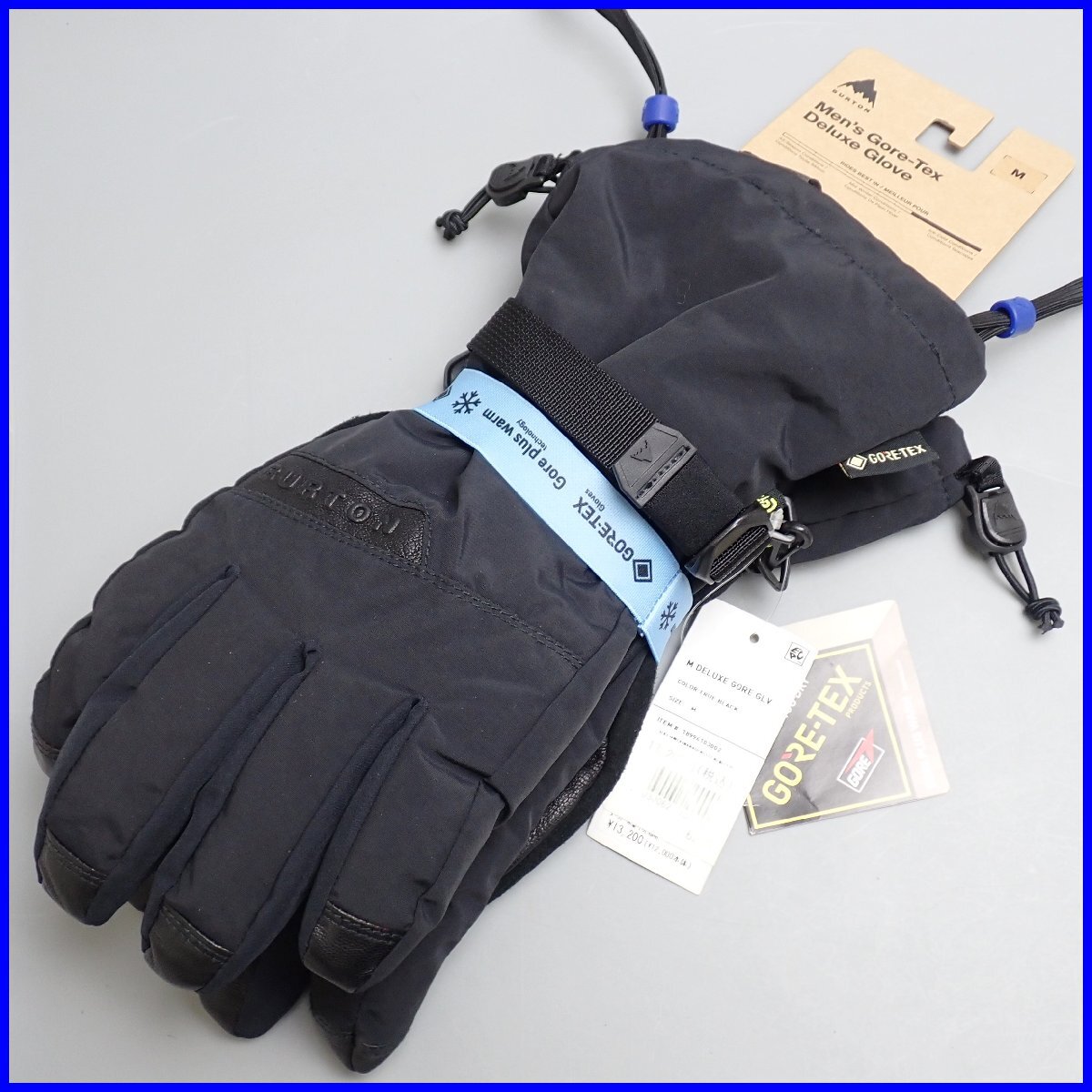 ★未使用 BURTON/バートン ゴアテックス デラックスグローブ メンズM/約20cm/ブラック/ライナーグローブ・紙タグ付き/手袋&1562800160拍卖