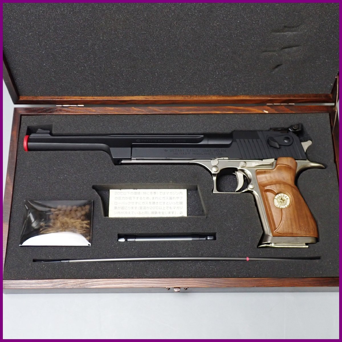 ★東京マルイ バイオハザード2 10インチカスタムデザートイーグル.50AE ガスブローバック/木箱他付属/ASGK刻印/’98限定/レオン&2172000011拍卖