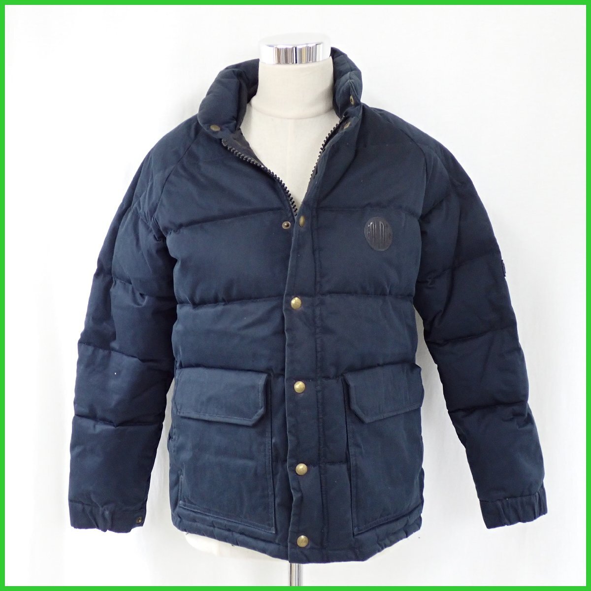 ★GOLDEN GOOSE/ゴールデングースデラックスブランド ダウンジャケット レディースS/ネイビー/ナイロン混コットン/イタリア製&2175000027拍卖