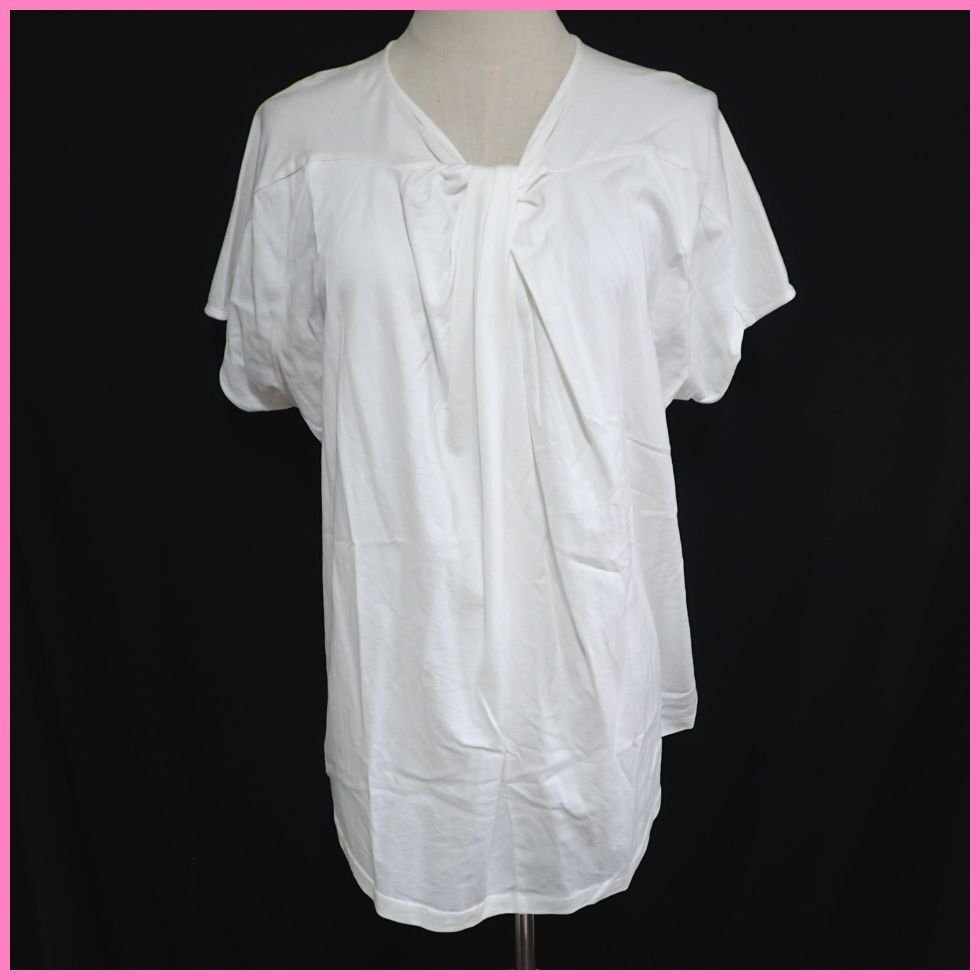 ◆DRESSTERIOR/ドレステリア フレンチスリーブ カットソー レディースL~LL相当/オフホワイト/コットン100%&1111103728拍卖