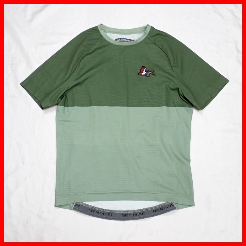 ★カフェドシクリステ Betty/ベティ サイクルジャージ メンズS/グリーン/半袖Tシャツ/サイクリングウェア&1358800653拍卖