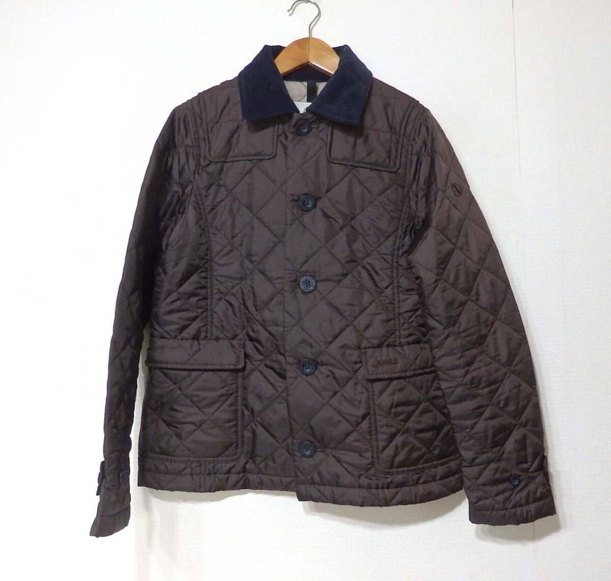 【送料無料】エーグルキルティングジャケット/レディース Sサイズ ダークブラウン AIGLE拍卖