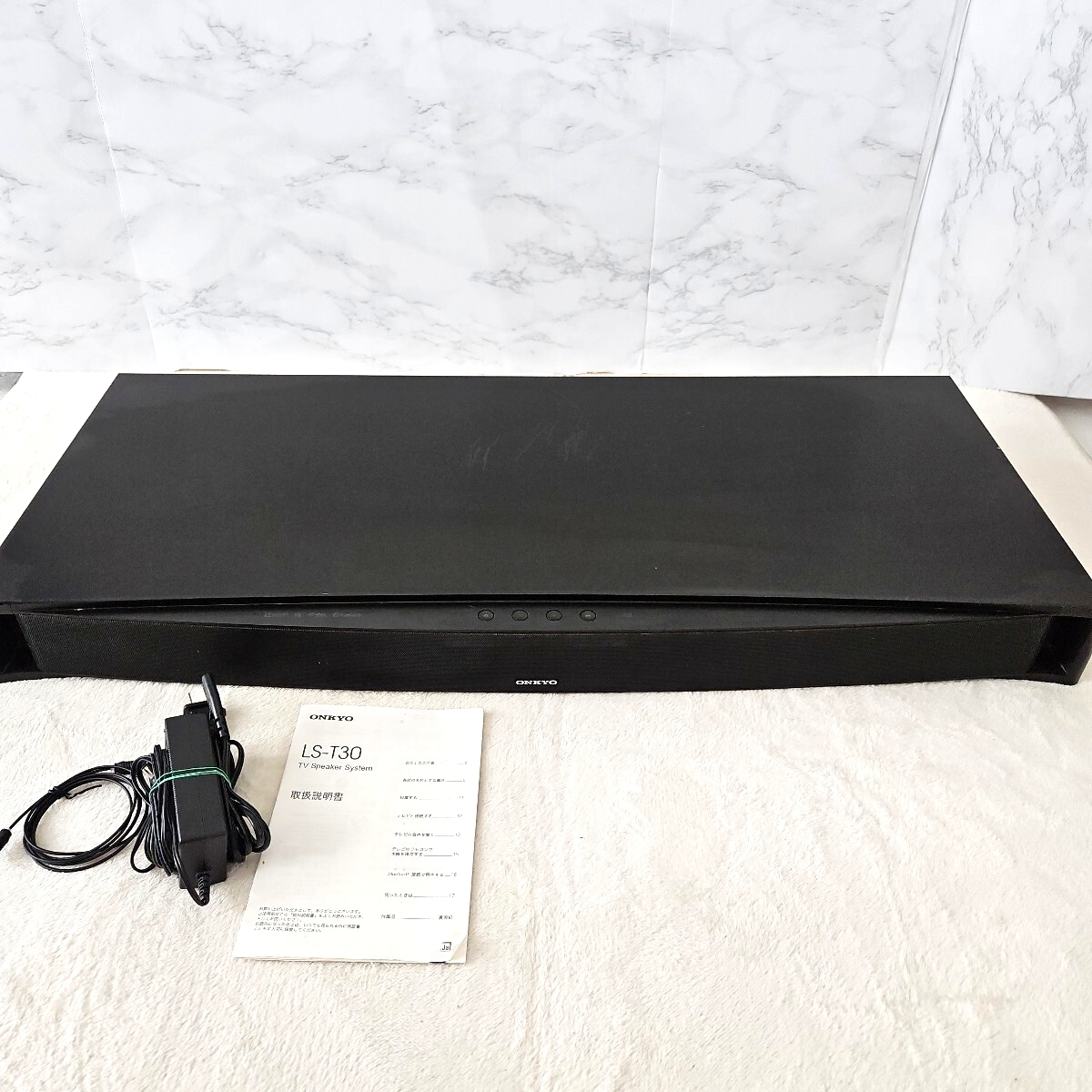 ONKYO オンキョー TVスピーカーシステム LS-T30 動作確認OKです サウンドバー Bluetooth 天面の傷はテレビを乗せれば見えなくなる拍卖
