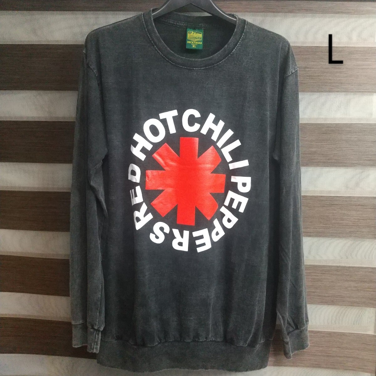 レッドホットチリホットペッパーズ レッチリ バンドロゴ 長袖ロンT ロック Lサイズ拍卖