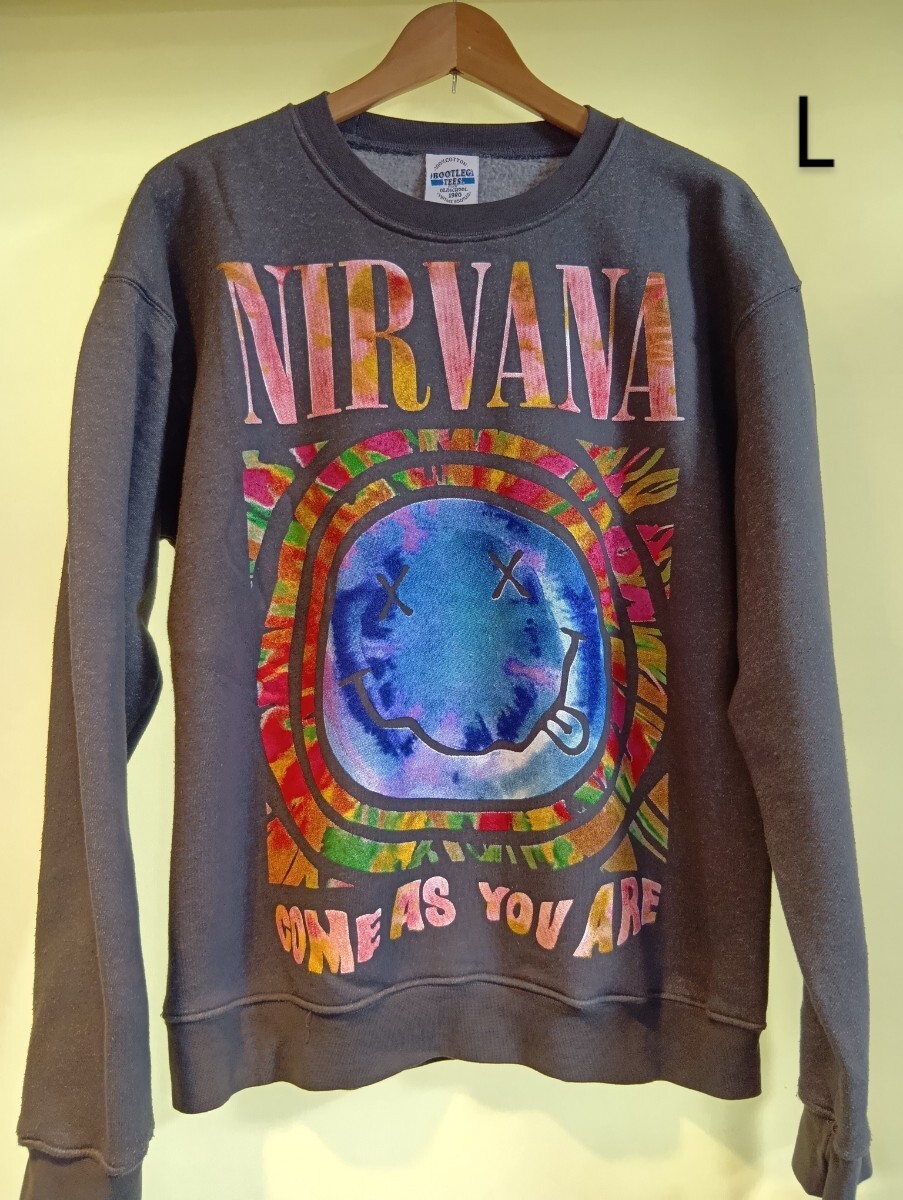 ニルヴァーナ NIRVANA ロック ヴィンテージ トレーナー スウェット 貴重 レアー ロック バンド USA ニルバーナ カートコバーン拍卖