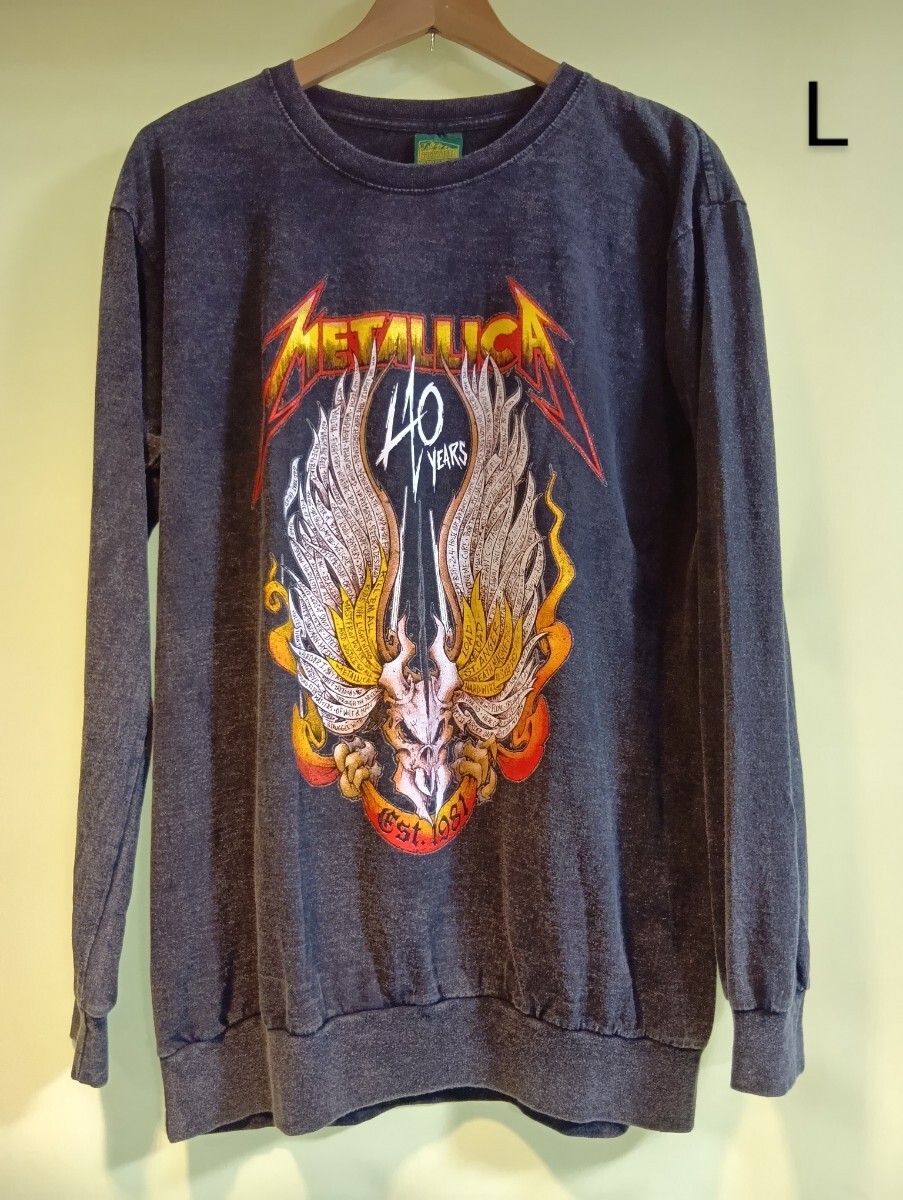 メタリカ METALLICA バンド40周年記念 ロンT 長袖 バンド ロック メタル トップス 拍卖