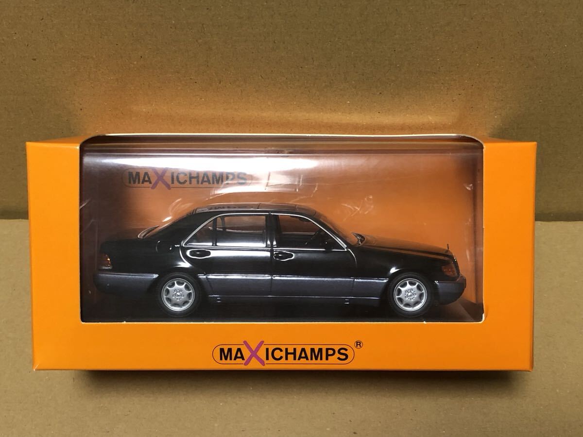 マキシチャンプス 1/43 メルセデスベンツ 600 SEL 1992 ブラックメタリック W140 V140 ミニチャンプス 1/43 Mercedes-Benz Minichamps 拍卖
