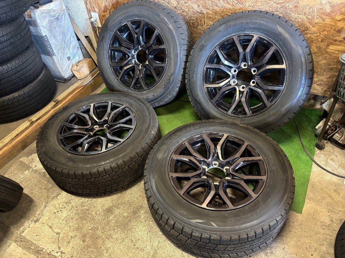 TOYOTA ハイラックス GRスポーツ 純正 18インチ 7.5J +30 265/60R18 DUNLOP WINTER MAXX SJ8 スタッドレス タイヤホイール 4本セット K49拍卖