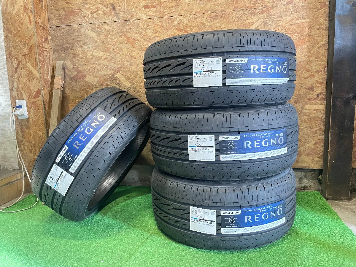 新品 未使用 245/35R20 BRIDGESTONE REGNO GRVⅡ 2023年製 夏タイヤ 4本セット H9拍卖