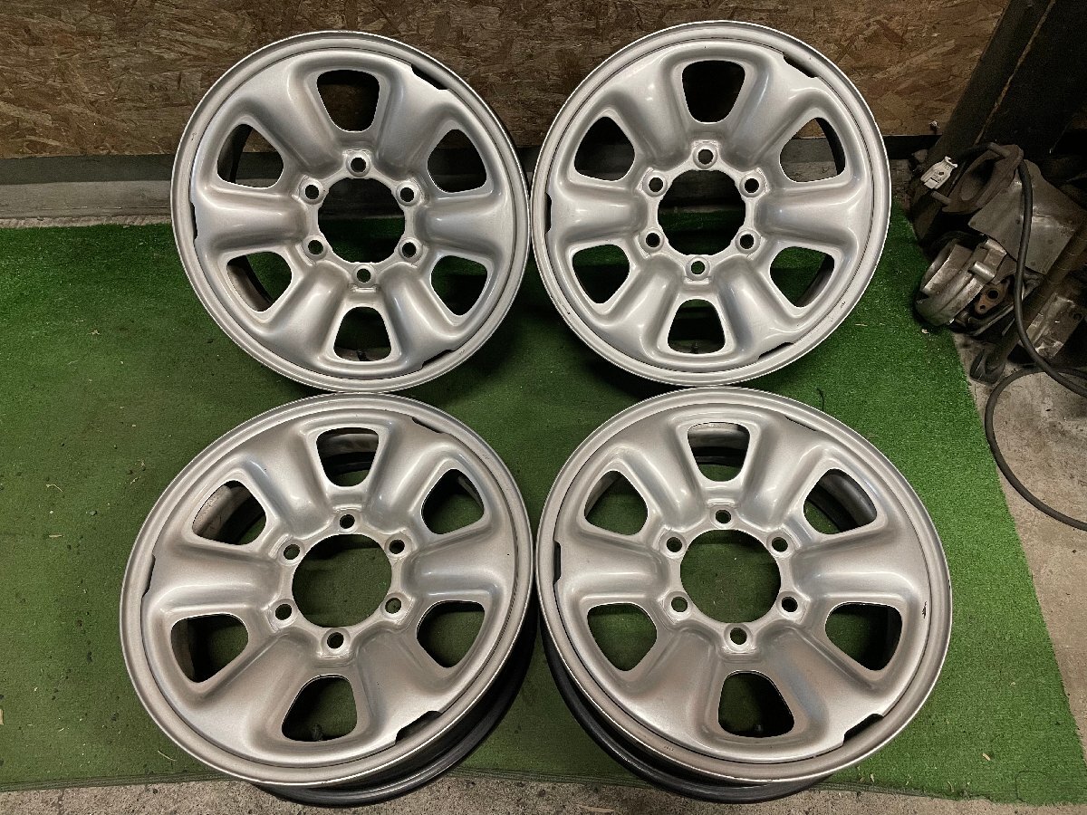 TOYOTA 90系 ナロー ランドクルーザー プラド 純正 16インチ 6J +30 PCD139.7 6H スチール ホイール 4本セット H34拍卖