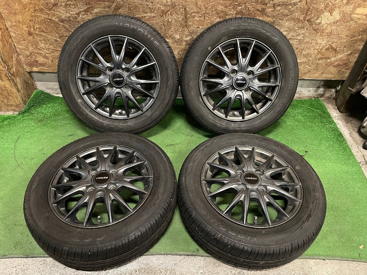 weds CEARA 13インチ 4J +45 155/65R13 MARQUIS CST MR61 2024年製 バリ山 夏タイヤ タイヤホイール 4本セット H81拍卖