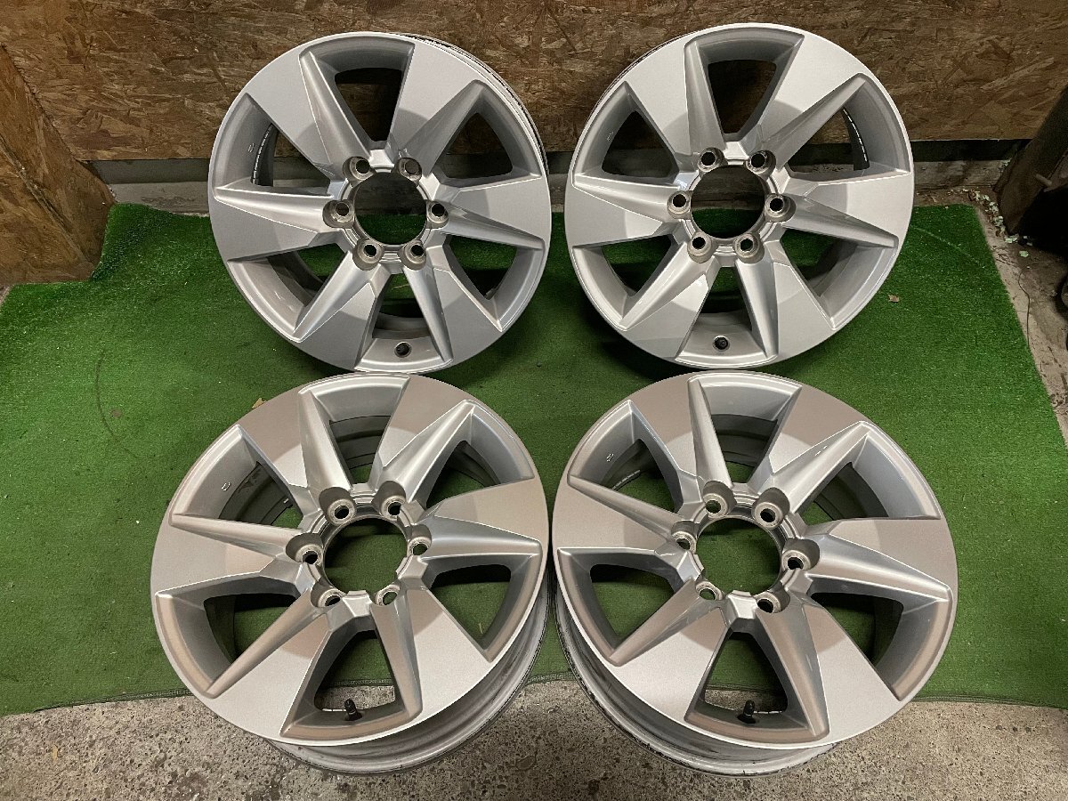 TOYOTA ランドクルーザー プラド 150系 純正 17インチ 7.5J +25 PCD139.7 6H ホイール 4本セット H20拍卖