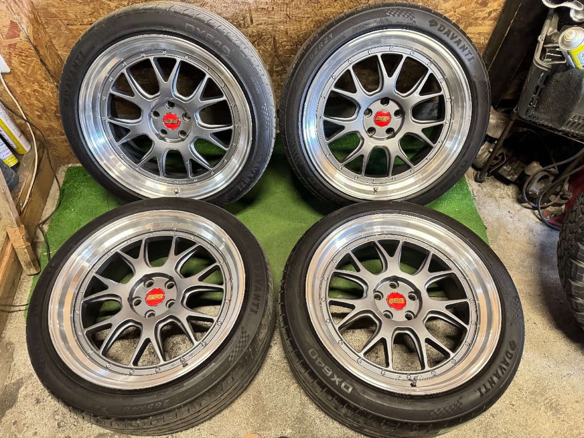 BBS風 B7027R 21インチ 10J +40 265/40ZR21 DAVANTI DX640 バリ山 夏タイヤ タイヤホイール 4本セット K2拍卖
