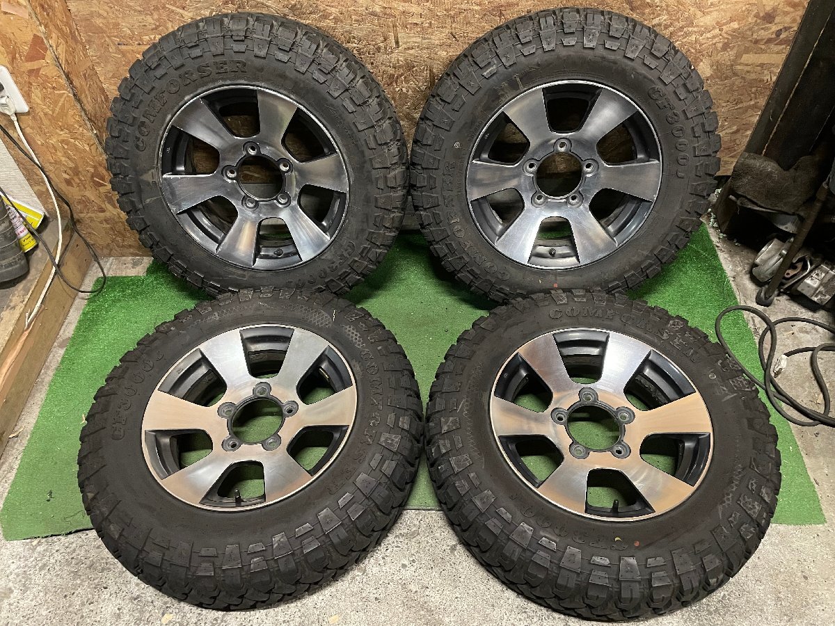 SUZUKI JB23 ジムニー 純正 16インチ 5.5J +22 LT185/85R16 98/95Q COMFORSER CF3000J 夏タイヤ マッド タイヤホイール 4本セット K14拍卖