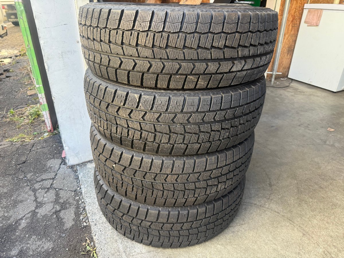 225/60R17 DUNLOP WINTERMAXX WM02 2022年製 バリ山 スタッドレスタイヤ 4本セット K18拍卖