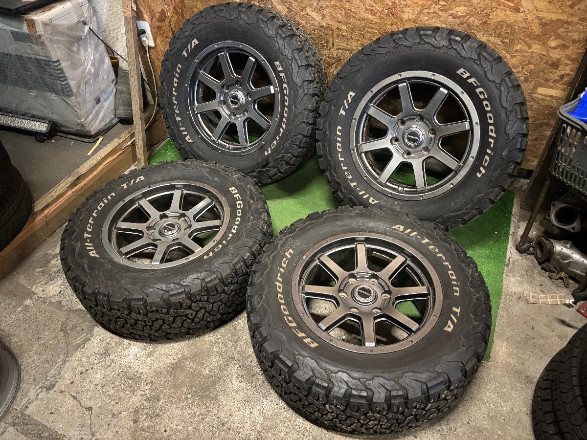 MID ROADMAX 17インチ 7.5J +25 LT265/65R17 120/117S BFGoodrich All-Terrain T/A K02 スパイク スタッドレスタイヤ 4本セット K7拍卖