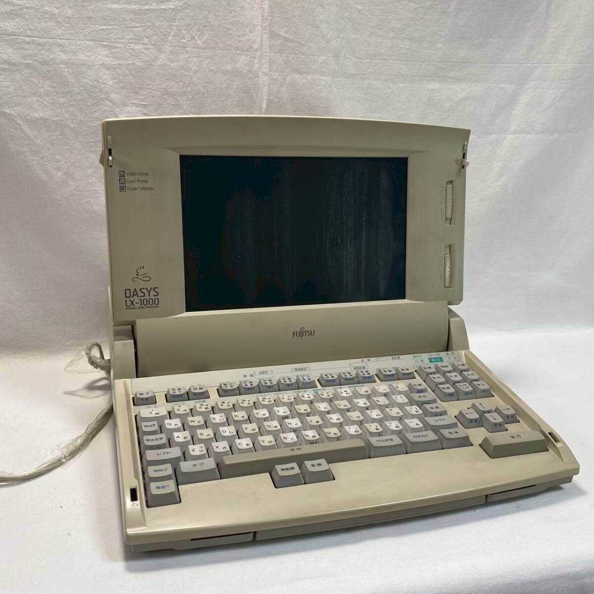 1円〜【現状品】FUJITSU OASYS LX-1000 ワープロ 通電確認済み/No.2078拍卖