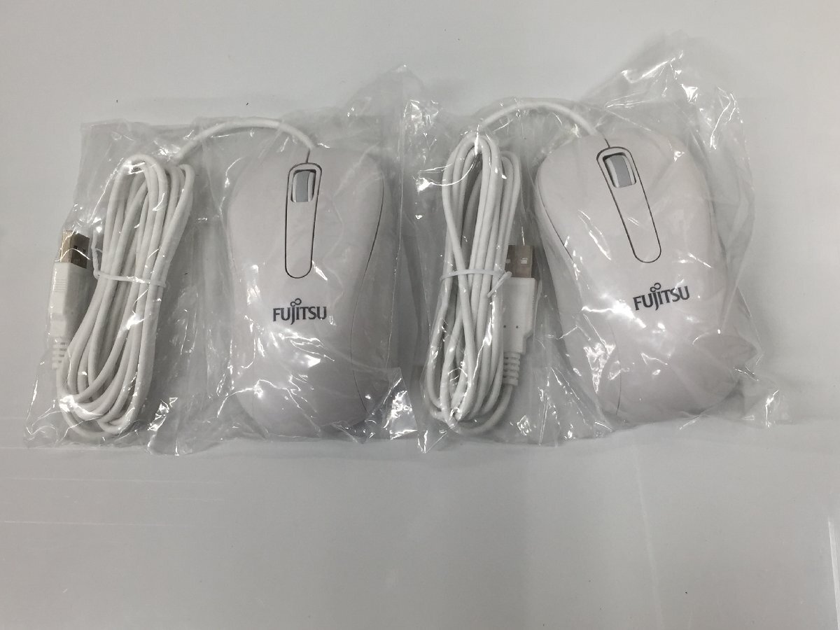 未使用品 富士通/FUJITSU M520 USB光学式マウス 3ボタン CP664644-01 2個セット(管2B2-N8)拍卖
