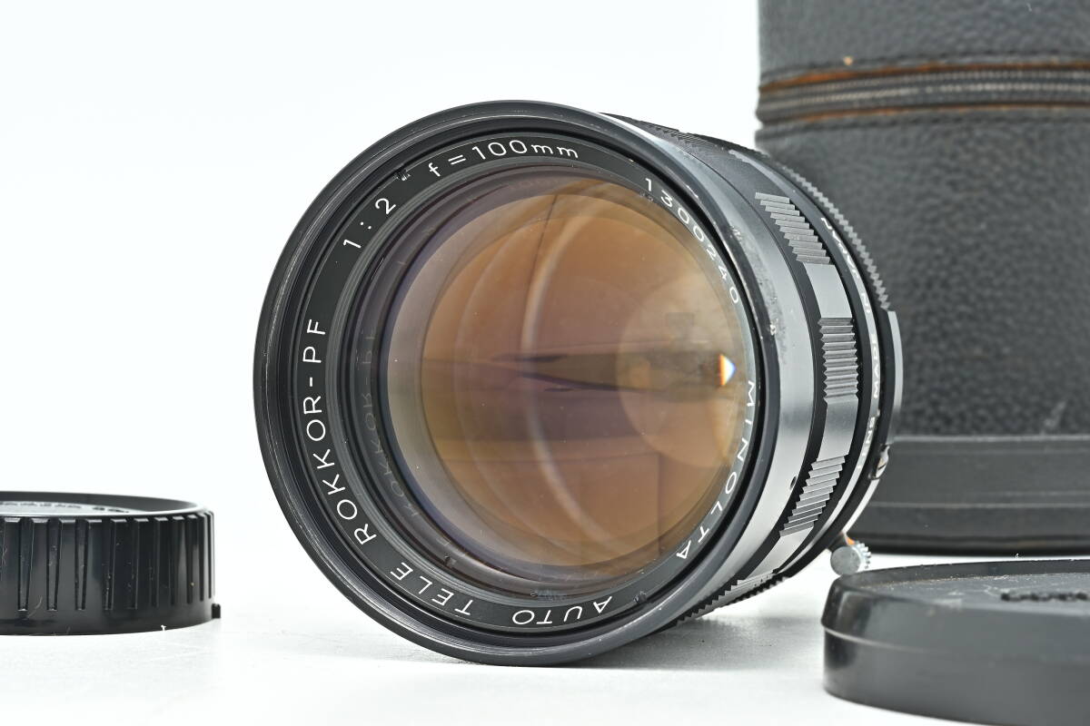1L-402 MINOLTA ミノルタ AUTO TELE ROKKOR-PF 100mm f/2 マニュアルフォーカス レンズ 単焦点拍卖