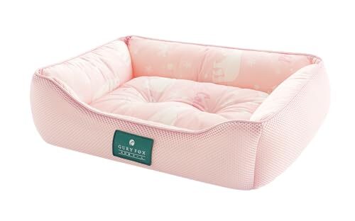 ピンク M 【極上睡眠+快適快眠 】犬 猫 ベッド「睡眠専門家」厳選素材 高反発PP綿 ふかふか サラサラ ひんやり W抗菌防臭 拍卖