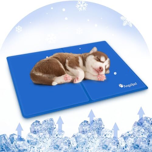 純色ブルー S(50*40cm) Angelpet ペットひんやりマット犬 猫 夏用 クールマット 冷感ジェルマット 暑さ熱中症対拍卖