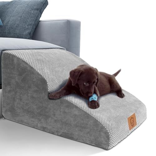 グレー 2段 アップグレード Masthome 犬 階段 犬スロープ階段 ドッグステップ 犬用ステップ 2段 5色 段差解消 ペッ拍卖