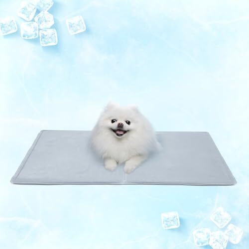 グレー 40*30 cm ペット ひんやりマット ペット用ひんやりマット 犬 猫 クールマット 冷却ジェルマット 冷感 多用途 熱拍卖