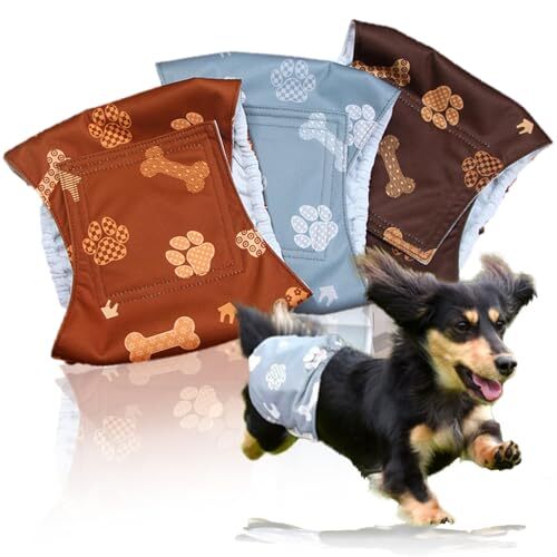 肉球模様 L 【獣医師監修】 マナーベルト 犬 男の子 3点セット お漏らし対策 サイズ調整可能 マーキング防止 防水加工 おむつ拍卖