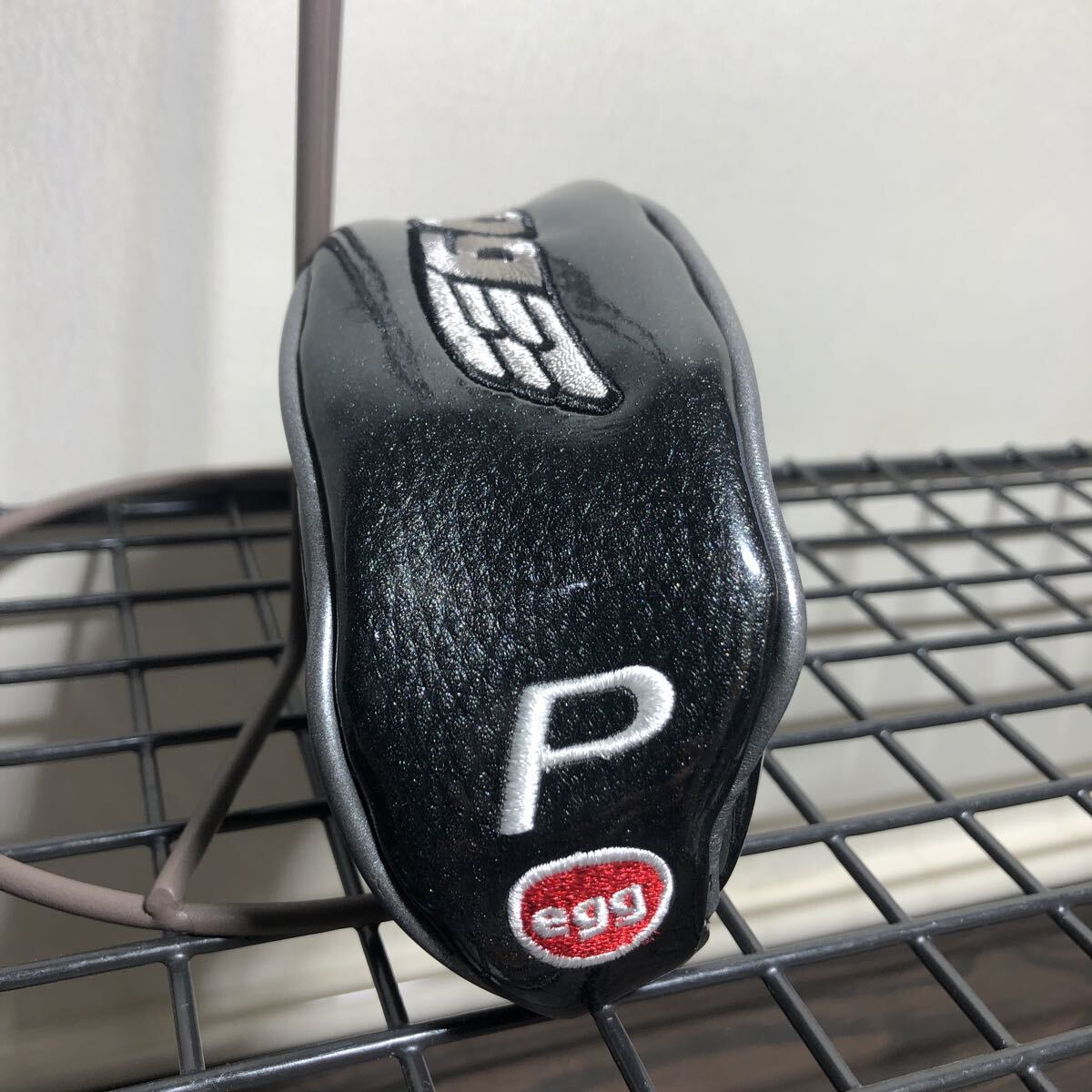 中古 PRGR egg プロギア エッグ アイアンカバー ヘッドカバー P ピッチングウェッジ用拍卖