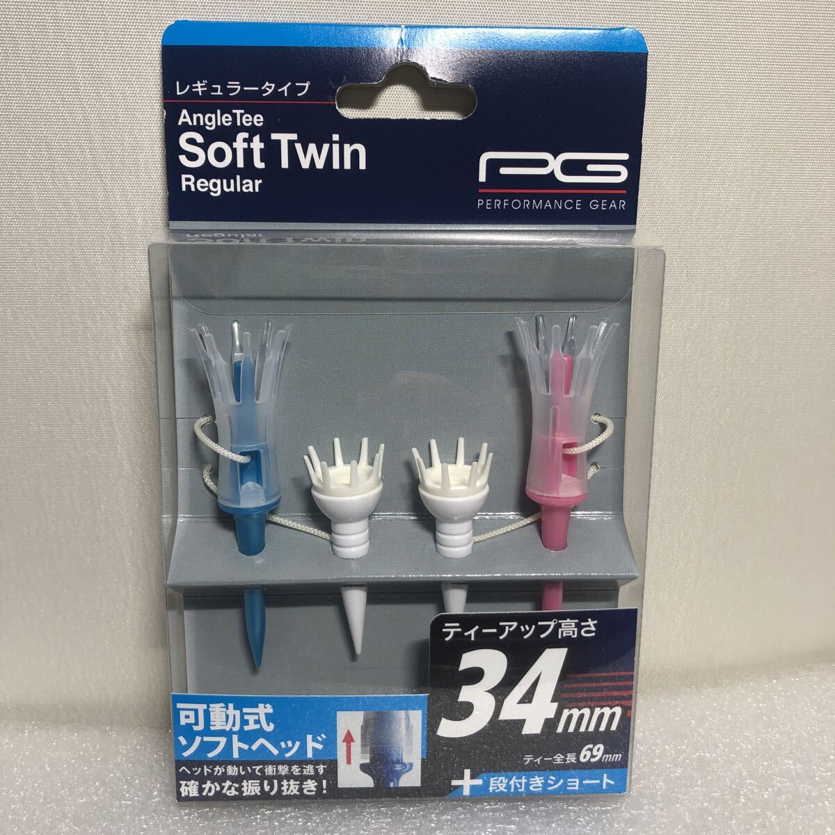 PG パフォーマンスギア ゴルフ アングルティ ソフトツインレギュラータイプ ショートティー 紐付き 拍卖