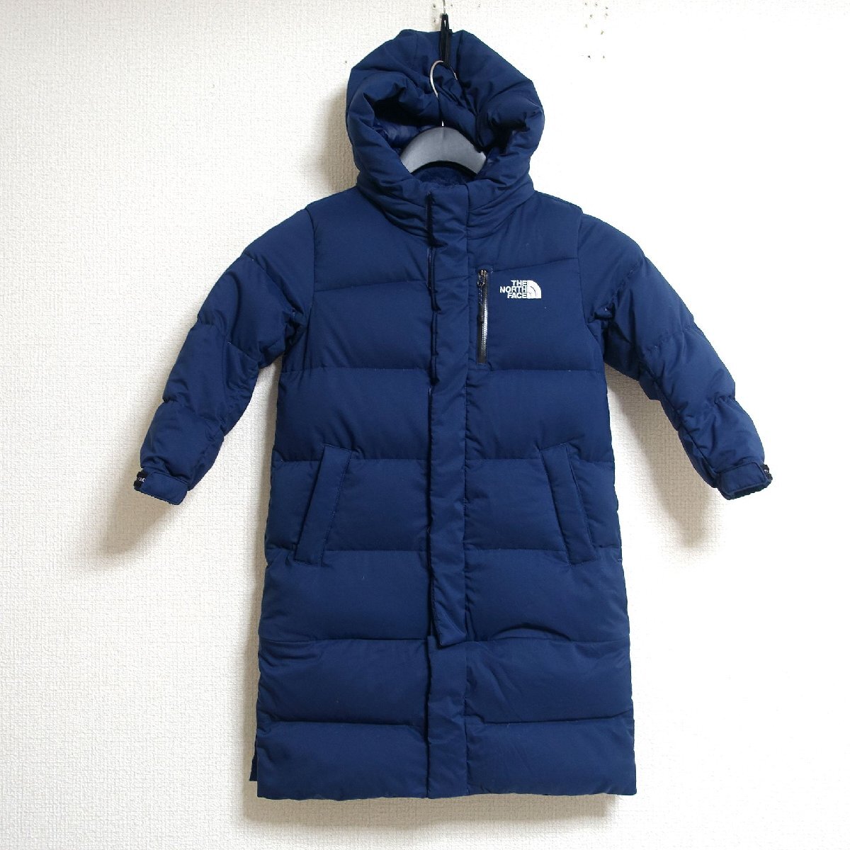 THE NORTH FACE ノースフェイス ダウンコート ロング ダウンジャケット キッズ 110サイズ 正規品 ブルー Z5419拍卖