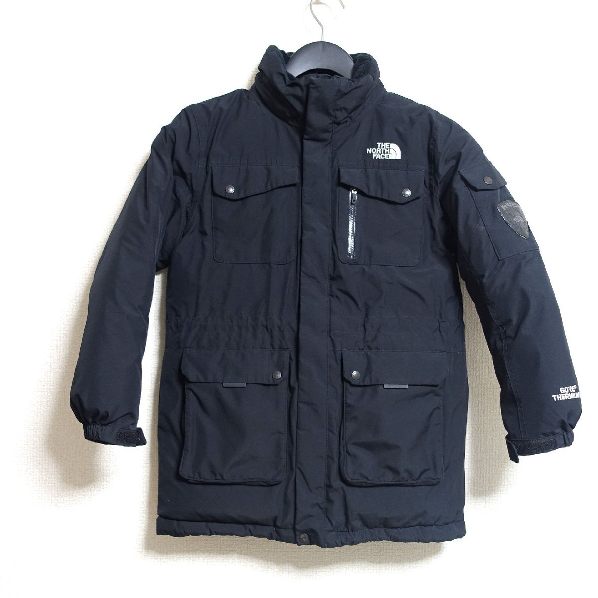 THE NORTH FACE ノースフェイス マクマードパーカ ダウンジャケット GORE THERMIUM キッズ 140サイズ 正規品 ブラック Z5465拍卖