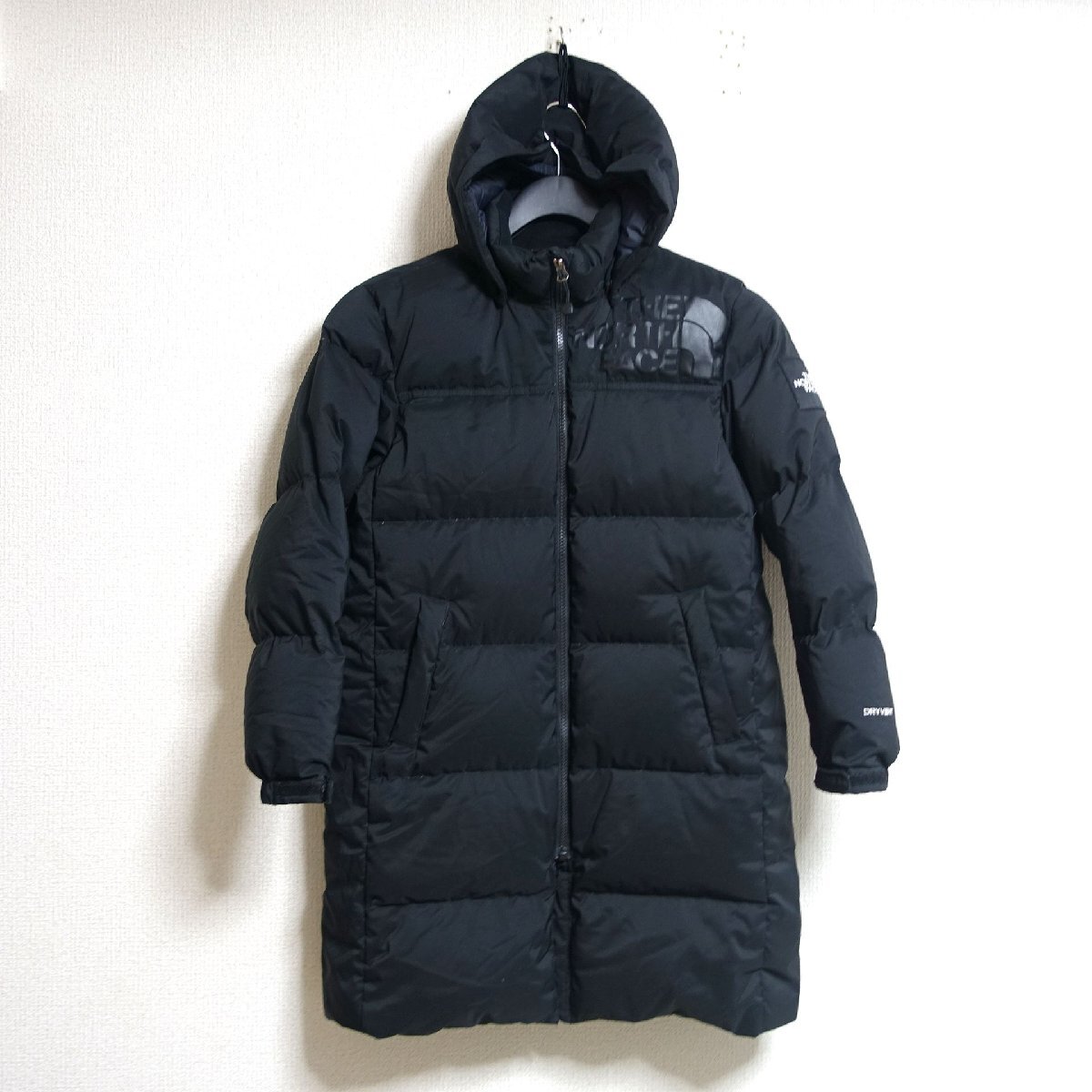 THE NORTH FACE ノースフェイス ドライベント ロング ダウンジャケット コート キッズ 140サイズ 正規品 ブラック Z5470拍卖